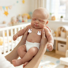 Cargar imagen en el visor de la galería, Serene Sleeping 18-Inch Silicone Reborn Doll | Lifelike Baby with Cozy Outfit &amp; Diaper
