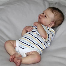 Carica l&#39;immagine nel visualizzatore di Gallery, 17 inch Lifelike Reborn Baby Dolls Elijah Soft Silicone Realistic Newborn Baby Doll Xmas Birthday Gift
