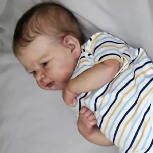 17 inch Lifelike Reborn Baby Dolls Elijah Soft Silicone Realistic Newborn Baby Doll Xmas Birthday Gift