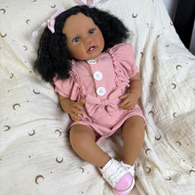Cargar imagen en el visor de la galería, Pinky Reborn Toddler Reborn Baby Doll Girls- 24 Inch Lifelike Baby Dolls Soft Silicone Reborn Toddler Doll with Realistic Veins for Kids Age 3 +
