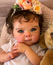 Load image into Gallery viewer, Pinky Reborn Lovely 18 Inch Newborn Baby Dolls Realistic Details That Look Like Newborn Baby Soft Skin Rooted Hair Gift For Kids

