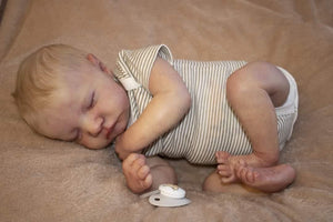 19inch Lifelike Lovely Reborn Baby Dolls Levi Realistic Sleeping Adorable Newborn Baby Dolls Gift for Kids