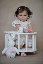 Carica l&#39;immagine nel visualizzatore di Gallery, 24 Inch Adorable Real Life Newborn Baby Dolls Lifelike Cuddly Reborn Baby Doll Maddie Realistic Baby Doll Girl Gift
