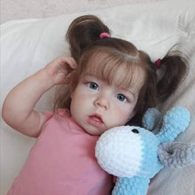 Load image into Gallery viewer, 28 Inch 70cm Toddler Girl Reborn Doll Lovely Reborn Baby Doll Cloth Body Newborn Cuddly Baby Doll
