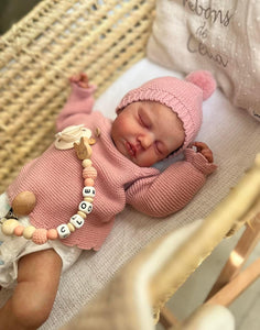 20 inch Lifelike Lovely Sleeping Lifelike Reborn Baby Dolls LouLou Realistic Cuddly Newborn Baby Dolls Gift for Kids