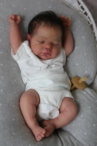 19 Inch Lifelike Reborn Baby Dolls Marley Cloth Body Baby Girl Doll Cuddly Realistic Newborn Baby Doll
