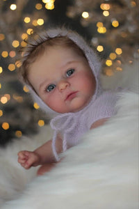 19 inch Adorable Lifelike Reborn Baby Doll Girl Realistic Soft Silicone Newborn Baby Dolls Girl Cuddly Toddler Baby Dolls Gift