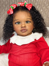 Load image into Gallery viewer, Christmas Gifts 26 inch Africa-American Lovely Lifelike Reborn Baby Dolls Toddler Babydolls Girl Toys Soft Cloth Body Adorable Realistic Newborn Baby Doll Gift
