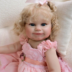20 / 24 Zoll Reborn Babypuppen Mädchen Real Life Silikon Babypuppen Realistische Reborn Kleinkindpuppe namens Maddie