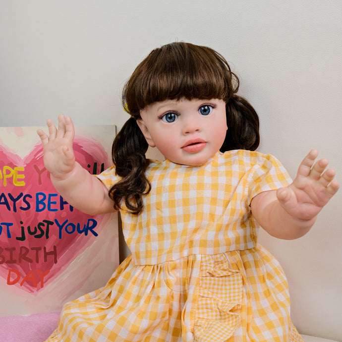 Pippa 26 Inch Collectible reborn dolls Weighted reborn baby doll feels real Custom reborn doll with birth certificate  CE certified