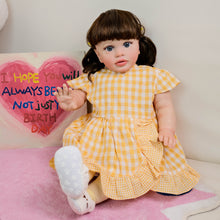 Carica l&#39;immagine nel visualizzatore di Gallery, Pippa 26 Inch Collectible reborn dolls Weighted reborn baby doll feels real Custom reborn doll with birth certificate  CE certified
