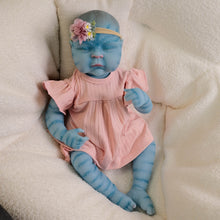 Carica l&#39;immagine nel visualizzatore di Gallery, 20 Inch Hairless Reborn Baby Doll Peaches Avatar Themed HD 3D Skin Cotton Body Hyper-Realistic collector art Dolls
