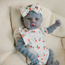 画像をギャラリービューアに読み込む, Meadow Avatar 19inch Fantasy Reborn Baby Doll Cloth Body Collections  Hand-Painted Blue Skin Yellow Eyes Gifts For Age 3+
