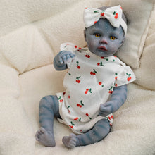 画像をギャラリービューアに読み込む, Meadow Avatar 19inch Fantasy Reborn Baby Doll Cloth Body Collections  Hand-Painted Blue Skin Yellow Eyes Gifts For Age 3+
