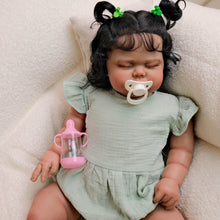 画像をギャラリービューアに読み込む, African American Brown Skin Cloth Body Doll - 24&quot; Pickle with Rooted Black Hair Brown Skin Toy Fabric Body Doll
