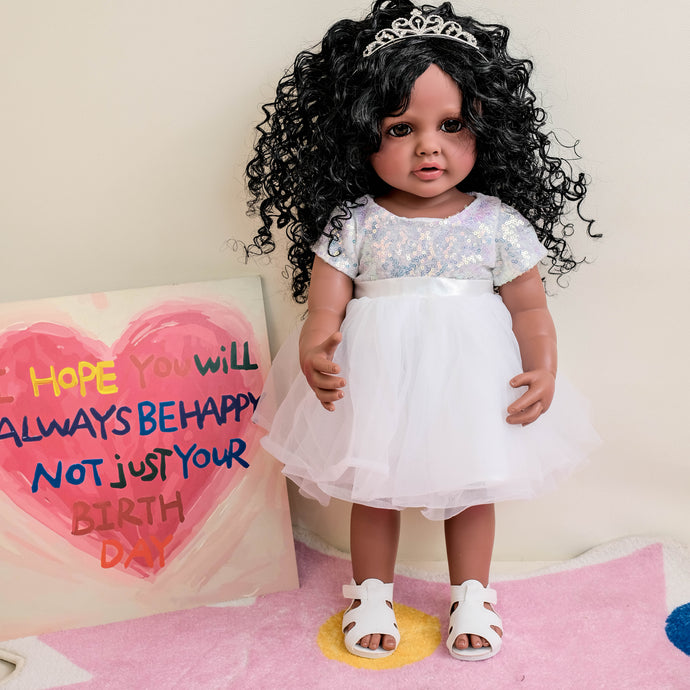 55cm Full Vinyl Body Reborn Girl Doll 