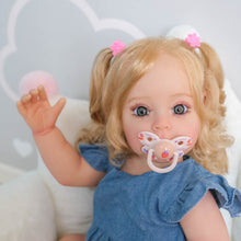 Carregar imagem no visualizador da galeria, 22 Inch Lifelike Reborn Toddler Realistic Newborn Baby Doll Girl Full Silicone Body Adorable Reborn Baby Dolls Birthday Gift for Kids
