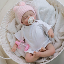Load image into Gallery viewer, 20 Inch Pinky Reborn Baby Girl Dolls Rosalie - Dark Skin Tone Cloth Body Implanted Curly Hair Full Arms &amp; Legs
