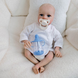 Real Life Reborn Babypuppen Mädchen, realistische und lebensechte Neugeborenen-Babypuppen, Frühchengröße, 16 Zoll, handgefertigt, Silikon, weiches Vinyl, Real Life Reborn Kleinkindspielzeug, Geschenk für die Sammlung