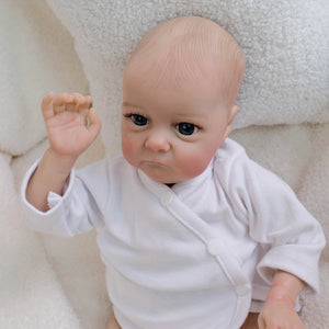 Real Life Reborn Babypuppen Mädchen, realistische und lebensechte Neugeborenen-Babypuppen, Frühchengröße, 16 Zoll, handgefertigt, Silikon, weiches Vinyl, Real Life Reborn Kleinkindspielzeug, Geschenk für die Sammlung