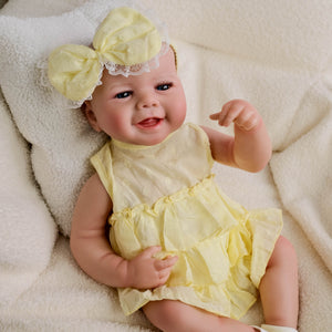 Emmy Smiling Face Dolls 20 Inch Soft Cloth Body Vinyl Limbs Reborn Baby Dolls Realistic Lovely Playmate For Kids Toys