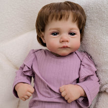 Carica l&#39;immagine nel visualizzatore di Gallery, 19Inch Realistic reborn babies Soft Body Lifelike Newborn doll Gift Set Pacifier Bottle Birth Certificate first baby doll baby dolls dress

