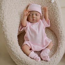 Load image into Gallery viewer, 10&quot; Mini Reborn Baby Doll Luna | Hand-Painted Hair, Soft Cloth Body, Realistic Newborn Look dolls under 40
