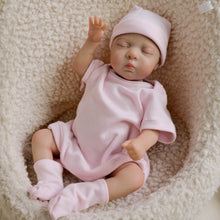 Load image into Gallery viewer, 10&quot; Mini Reborn Baby Doll Luna | Hand-Painted Hair, Soft Cloth Body, Realistic Newborn Look dolls under 40
