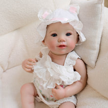 Load image into Gallery viewer, 19-Inch Reborn Baby Doll &quot;Abigail&quot; with Changeable Outfits  Hand-Painted Head, Blue Eyes, Full Vinyl Body | Premium Collectible Gift
