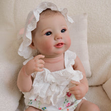 Load image into Gallery viewer, 19-Inch Reborn Baby Doll &quot;Abigail&quot; with Changeable Outfits  Hand-Painted Head, Blue Eyes, Full Vinyl Body | Premium Collectible Gift
