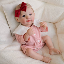 Load image into Gallery viewer, 19-Inch Reborn Baby Doll &quot;Abigail&quot; with Changeable Outfits  Hand-Painted Head, Blue Eyes, Full Vinyl Body | Premium Collectible Gift
