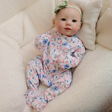 Load image into Gallery viewer, 19-Inch Reborn Baby Doll &quot;Abigail&quot; with Changeable Outfits  Hand-Painted Head, Blue Eyes, Full Vinyl Body | Premium Collectible Gift
