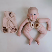 Load image into Gallery viewer, DIY Doll Making Kit - Pre-Colored Limbs Hand-Painted Head Blue Eyes Fabric Body
