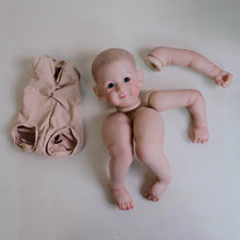 Load image into Gallery viewer, DIY Doll Making Kit - Pre-Colored Limbs Hand-Painted Head Blue Eyes Fabric Body

