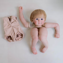 Load image into Gallery viewer, DIY Handmade Doll Kit - Fabric Body Pre-Painted Blonde Hair Blue Eyes Craft Supplies for Doll Lovers
