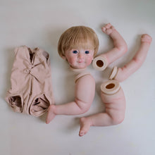 Load image into Gallery viewer, DIY Handmade Doll Kit - Fabric Body Pre-Painted Blonde Hair Blue Eyes Craft Supplies for Doll Lovers
