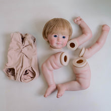 Load image into Gallery viewer, DIY Handmade Doll Kit - Fabric Body Pre-Painted Blonde Hair Blue Eyes Craft Supplies for Doll Lovers
