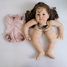 Load image into Gallery viewer, DIY Doll Making Kit - Craft Your Own Fair Skin Tone Doll with Long Brown Curly Hair
