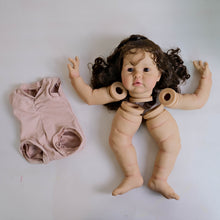 Load image into Gallery viewer, DIY Doll Making Kit - Craft Your Own Fair Skin Tone Doll with Long Brown Curly Hair
