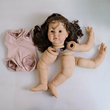 Load image into Gallery viewer, DIY Doll Making Kit - Craft Your Own Fair Skin Tone Doll with Long Brown Curly Hair
