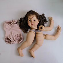 Load image into Gallery viewer, DIY Doll Making Kit - Craft Your Own Fair Skin Tone Doll with Long Brown Curly Hair
