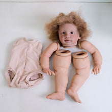 Load image into Gallery viewer, DIY Doll Making Kit - Craft Your Own Deep Skin Tone Doll with Voluminous Curly Hair Baby Doll Toys
