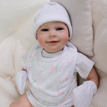 Load image into Gallery viewer, Pinky Reborn Lovely Smile 20 Inch 50 cm Painted Hair Reborn Baby Dolls with Cuddly Body Realistic Reborn Girl Toys
