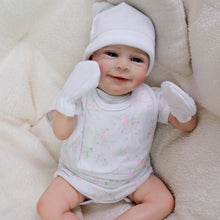 Load image into Gallery viewer, Pinky Reborn Lovely Smile 20 Inch 50 cm Painted Hair Reborn Baby Dolls with Cuddly Body Realistic Reborn Girl Toys
