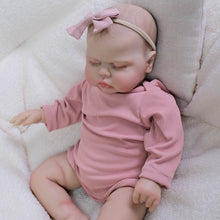 Load image into Gallery viewer, Pinky Reborn 19 inch Reborn Baby Doll Painted Hair Soft Cloth Body Vinyl Limbs Fake Babydoll Birthday Gifts For Kids
