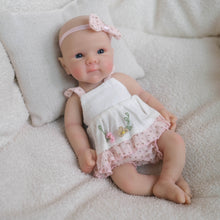 Load image into Gallery viewer, Pinky Reborn 8 Inch 20cm Reborn Baby Dolls Twins Baby Girls，Full Silicone Baby,Tiny Silicone Baby Dolls ，Mini Realistic Newborn Baby Doll with Clothes Set &amp; Feeding Accessories

