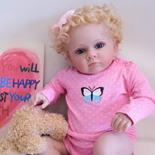 画像をギャラリービューアに読み込む, 23 Inch Reborn Toddler Realistic Newborn Baby Doll Adorable Lifelike Reborn Baby Dolls Birthday Gift for Children
