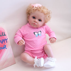 23 Inch Reborn Toddler Realistic Newborn Baby Doll Adorable Lifelike Reborn Baby Dolls Birthday Gift for Children