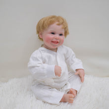 Carregar imagem no visualizador da galeria, 20 Inch Cuddly Toddler Reborn Baby Doll Girl Cloth Body Lifelike Newborn Baby Doll
