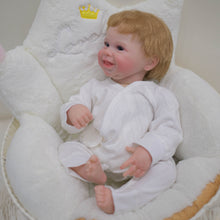 画像をギャラリービューアに読み込む, 20 Inch Cuddly Toddler Reborn Baby Doll Girl Cloth Body Lifelike Newborn Baby Doll
